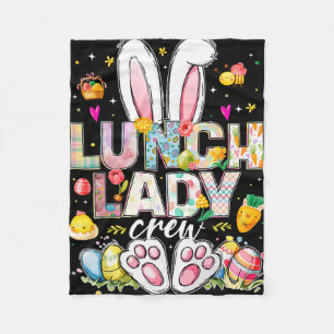 Lunch Lady Crew Funny Bunny Lunch Lady Cafeteria E Fleece Blanket