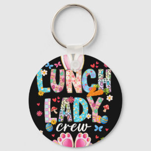 Lunch Lady Crew Funny Bunny Lunch Lady Cafeteria E Key Ring