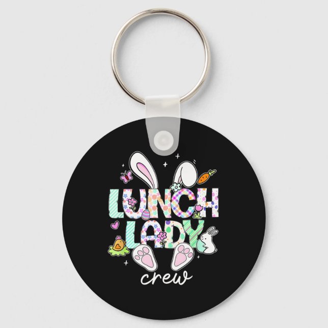 Lunch Lady Crew Lunch Lady Easter Day  Key Ring (Front)