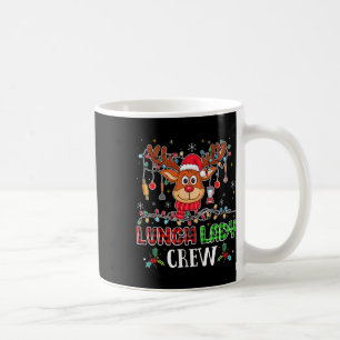 Lunch Lady Crew Reindeer Cafeteria Lady Xmas Holid Coffee Mug