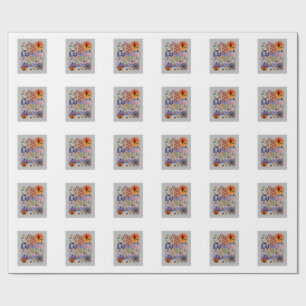 Lunch Lady Halloween Witch Moon Pumpkin_1 Wrapping Paper