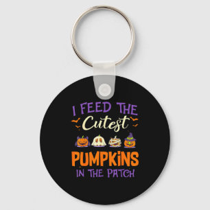 Lunch Lady I Feed The Cutest Pumpkins Lover Hallow Key Ring
