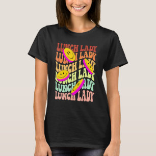lunch lady retro smile face back to school Cafeter T-Shirt