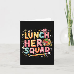 Lunch Lady Squad Lunch Hero Squad Preppy Back To S Card