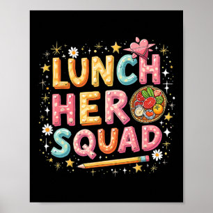 Lunch Lady Squad Lunch Hero Squad Preppy Back To S Poster