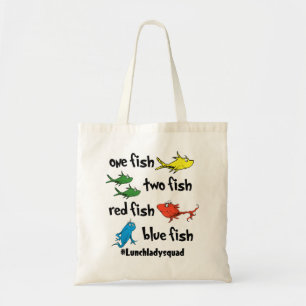 Lunch lady squad Teacher Oh The Places One Two Red Tote Bag