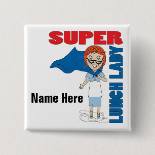 Lunch Lady - Super Lunch Lady 15 Cm Square Badge