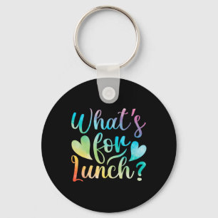 Lunch Lady What's For Lunch School Cafeteria Crew Key Ring