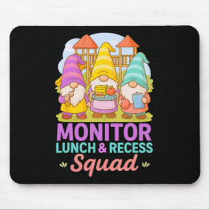 Lunch Monitor Playground Teacher Aide Gnome Fun Re Mouse Pad