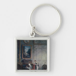Lunch of Madame Geoffrin Key Ring