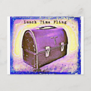 Lunch Time Fling Purples Postcard