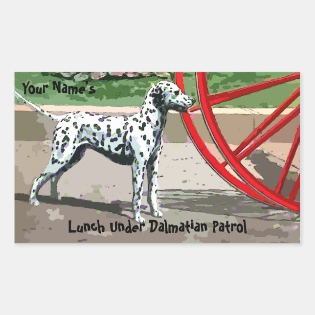 Lunch Under Dalmatian Patrol Sticker (Front)