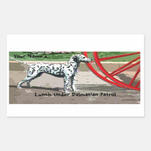 Lunch Under Dalmatian Patrol Sticker
