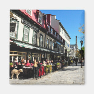 Lunch Vieux Quebec City Street Canada Magnet