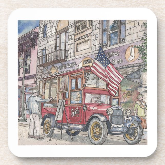 Lunch Wagon Coaster (Front)