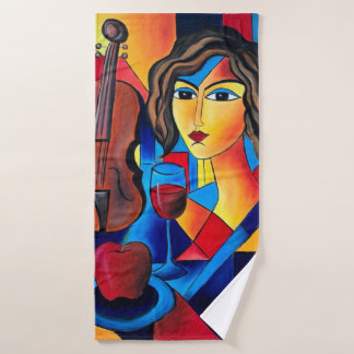 Lunch with Colors Bath Towel