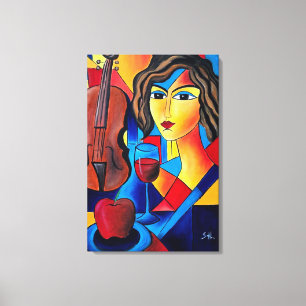 Lunch with Colors Canvas Print