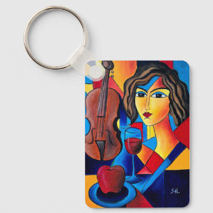 Lunch with Colors Key Ring