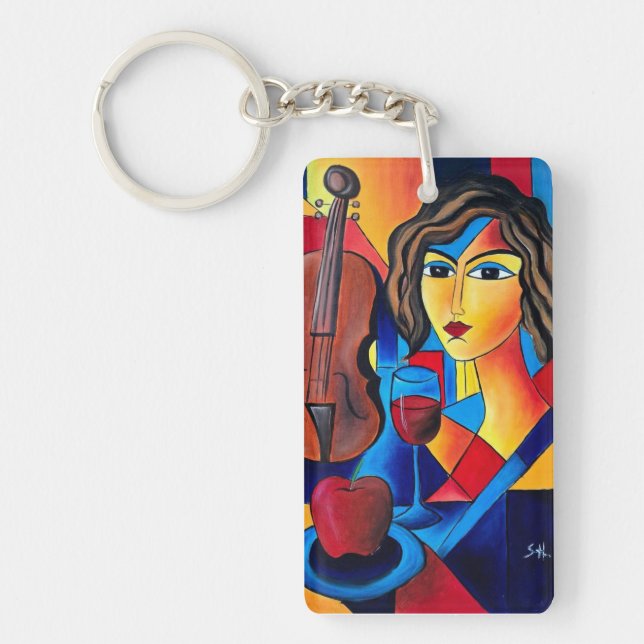 Lunch with Colors Key Ring (Front)