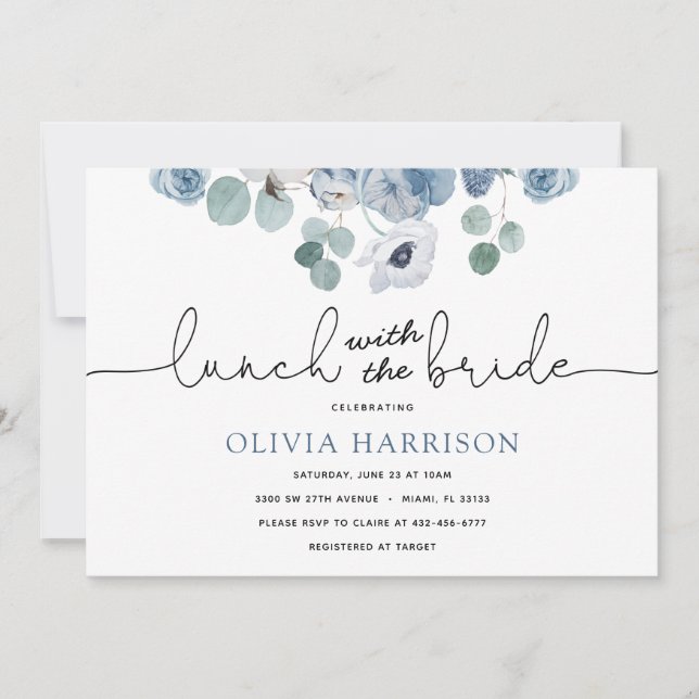 Lunch with the Bride Shower Invitation (Front)