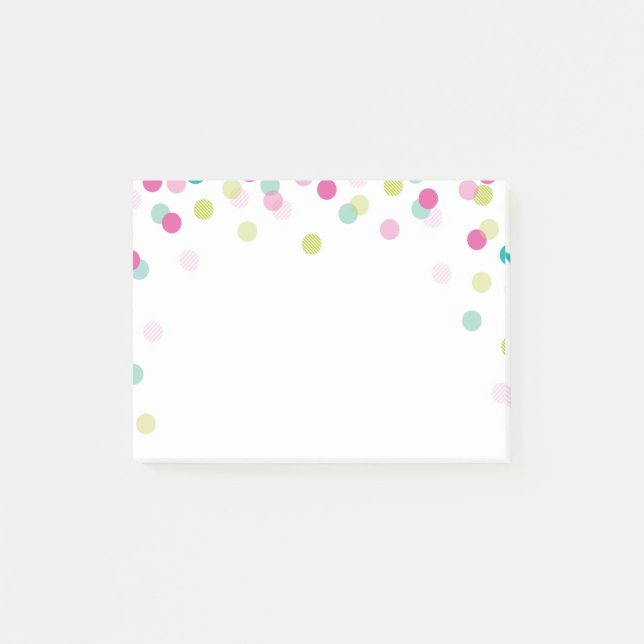 LUNCHBOX LOVE NOTE modern bright colourful confett (Front)
