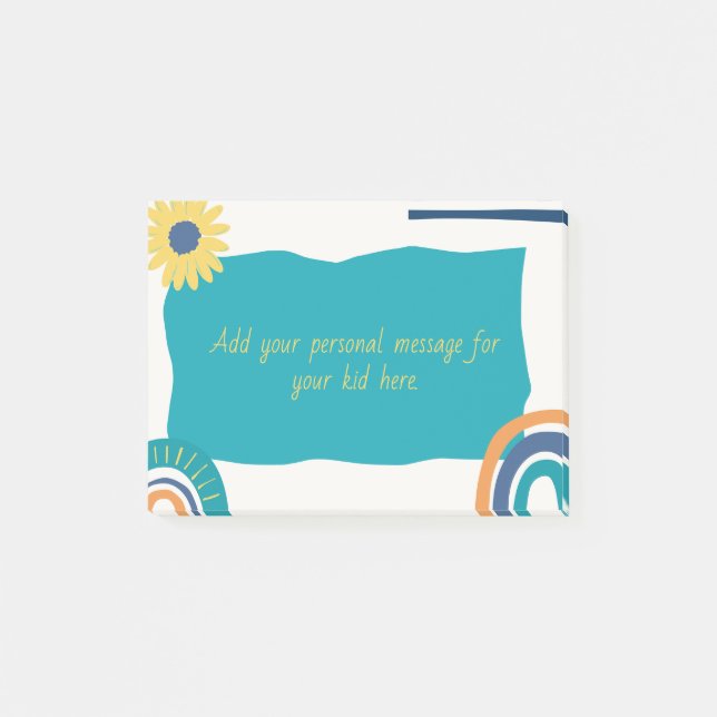 Lunchbox notes for your kids, personalised (Front)