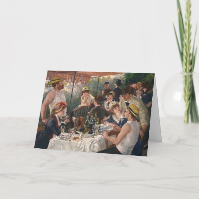 Luncheon Boating Party - Renoir Painting Card (Front)