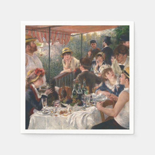 Luncheon Boating Party - Renoir Painting Napkin (Front)