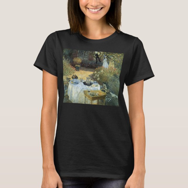 Luncheon by Claude Monet, Vintage Impressionism T-Shirt (Front)