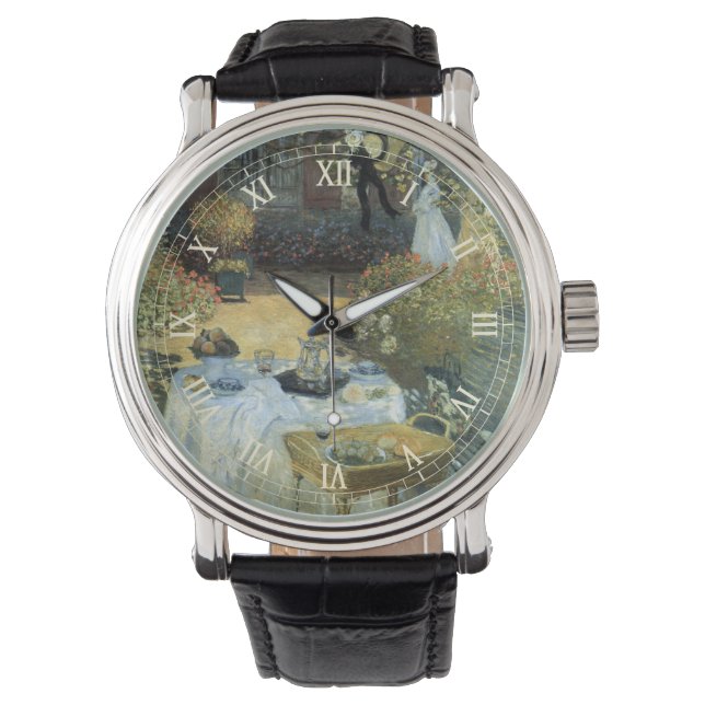 Luncheon by Claude Monet, Vintage Impressionism Watch (Front)
