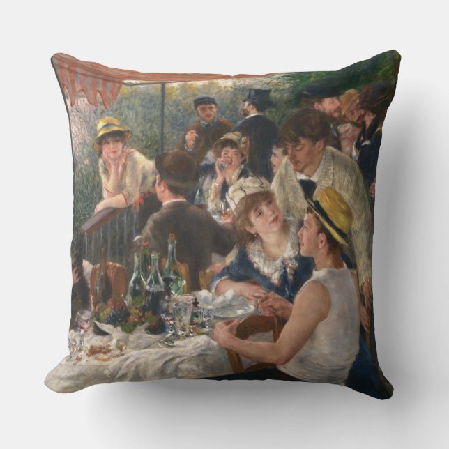 Luncheon of the Boating Party - Auguste Renoir Cushion (Front)