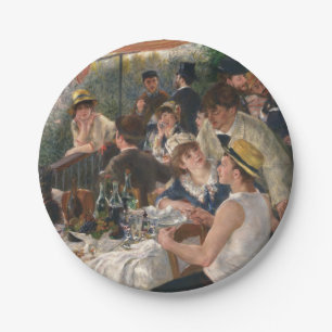 Luncheon of the Boating Party - Auguste Renoir Paper Plate