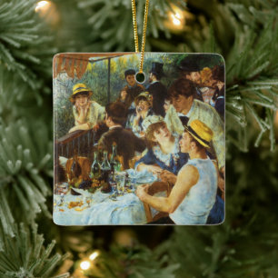 Luncheon of the Boating Party by Pierre Renoir Ceramic Ornament