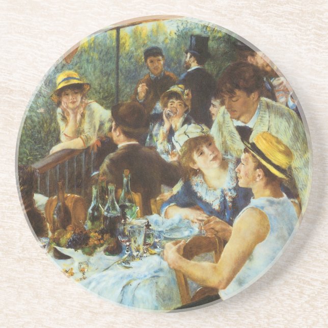 Luncheon of the Boating Party by Pierre Renoir Coaster (Front)