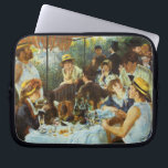 Luncheon of the Boating Party by Pierre Renoir Laptop Sleeve<br><div class="desc">Luncheon of the Boating Party (1881) by Renoir is a vintage impressionism fine art painting. Fellow artist Gustave Caillebotte is seated in the lower right. Renoir's future wife Aline Charigot is in the foreground playing with a small dog. A group of Renoir's friends relaxing and enjoying a casual afternoon lunch...</div>