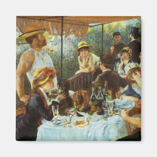 Luncheon of the Boating Party by Pierre Renoir Magnet (Front)