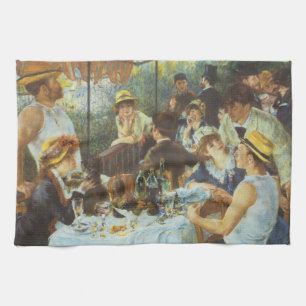 Luncheon of the Boating Party by Pierre Renoir Tea Towel