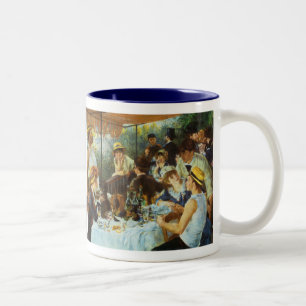 Luncheon of the Boating Party by Pierre Renoir Two-Tone Coffee Mug