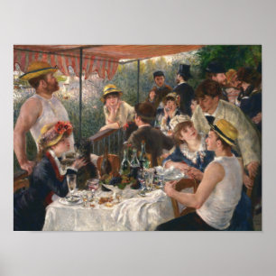 Luncheon of the Boating Party by Renoir - Poster