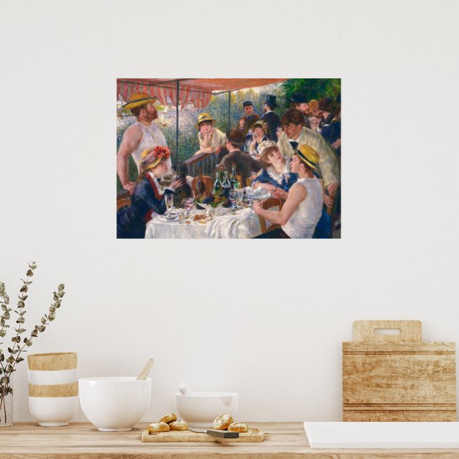 Luncheon of the Boating Party by Renoir Poster (Kitchen)