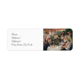 Luncheon of the Boating Party by Renoir Return Address Label
