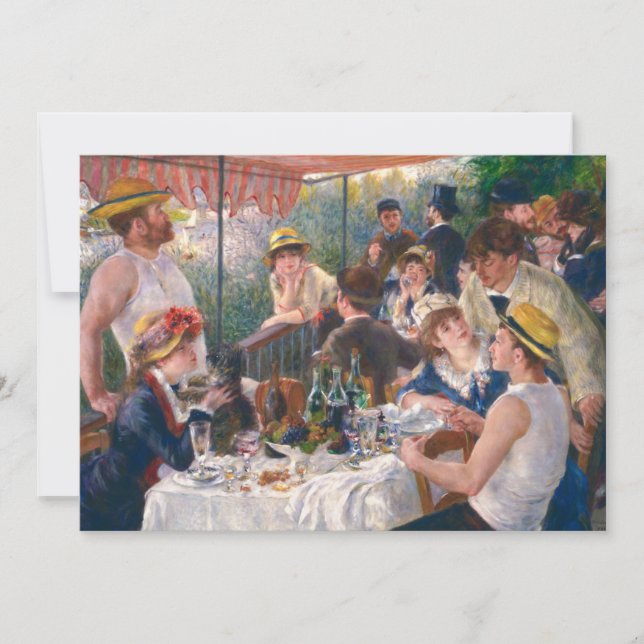Luncheon of the Boating Party by Renoir Thank You Card (Front)