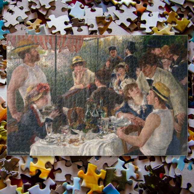 Luncheon of the Boating Party Renoir Painting Art Jigsaw Puzzle (Luncheon of the Boating Party Renoir Painting Art Jigsaw Puzzle)
