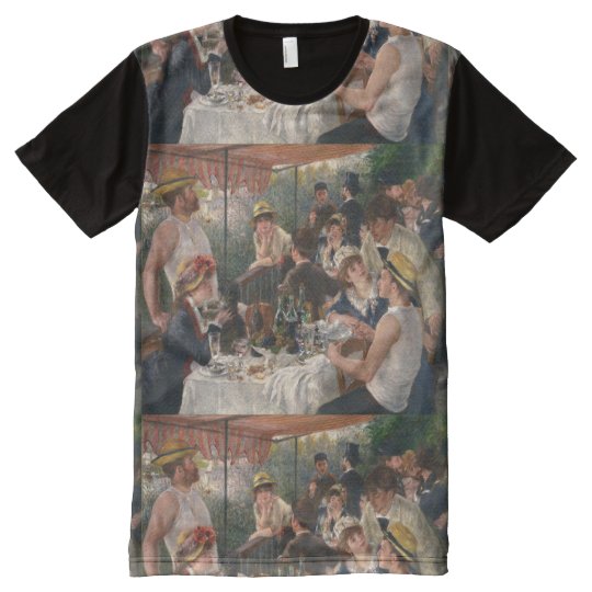Luncheon of the Boating Party Vintage - Renoir All-Over Print T-Shirt