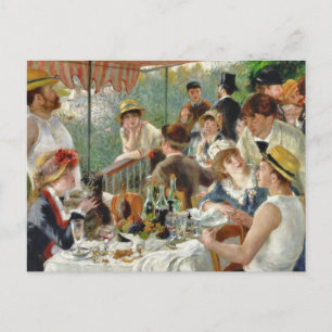 Luncheon of the Boating Party Vintage Renoir Postcard