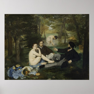 Luncheon on the Grass by Edouard Manet Poster
