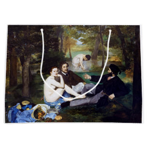 Luncheon on the Grass, Manet Large Gift Bag