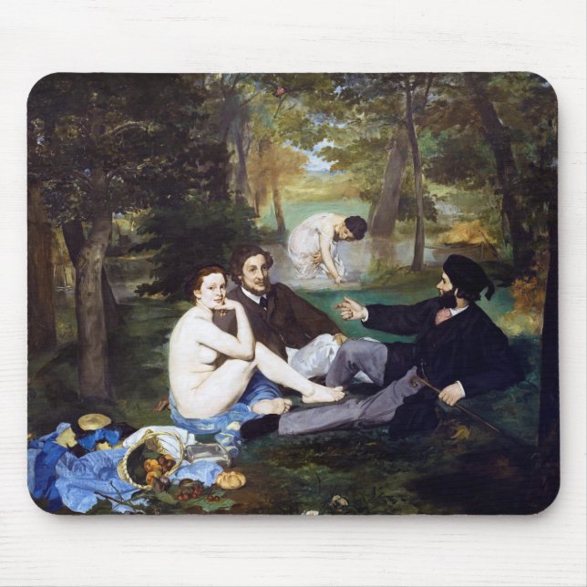 Luncheon on the Grass, Manet Mouse Pad (Front)