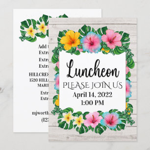 Luncheon or Any Occasion - See Back Invitation