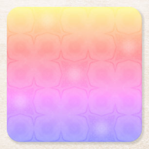 Luncheon Paper Napkins in pink purple yellow Square Paper Coaster
